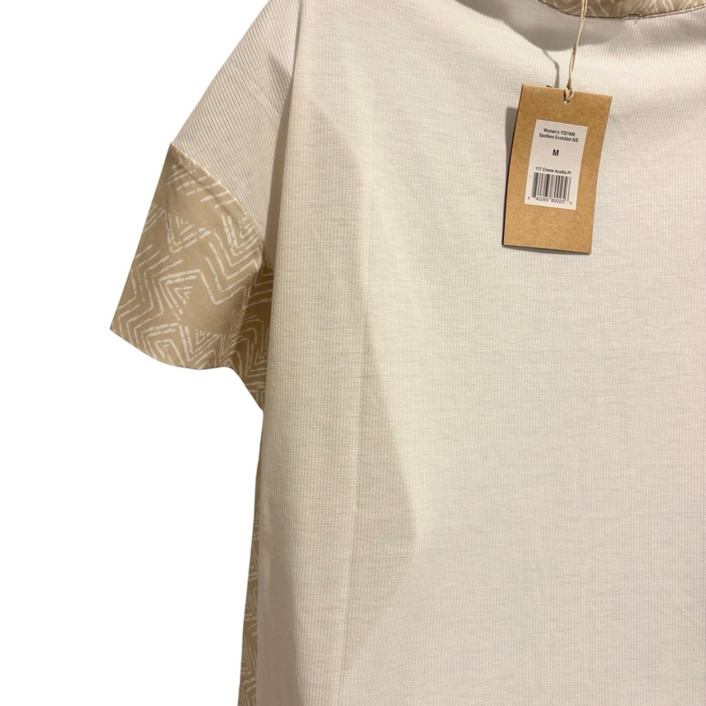NWT ROYAL ROBBINS Spotless Evolution Short Sleeve Shirt Crème Acadia Sz Medium - Picture 8 of 12
